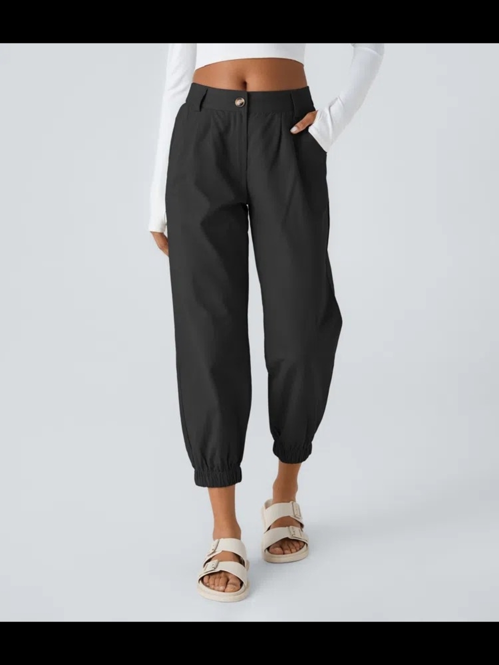 HALARA Mid Rise Casual Joggers with Pockets